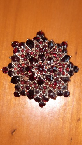Granatbrosche stern blume mit - granatbrosche,, stern/blume