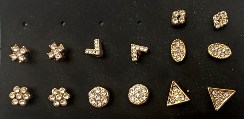 Ohrstecker set goldfarben - ohrstecker-set,