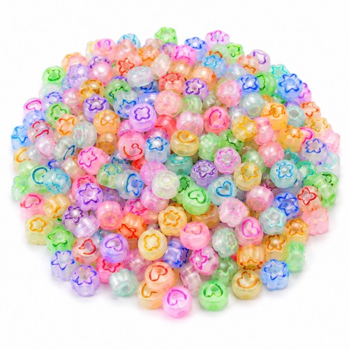 500 acrylperlen leuchten - acrylperlen,