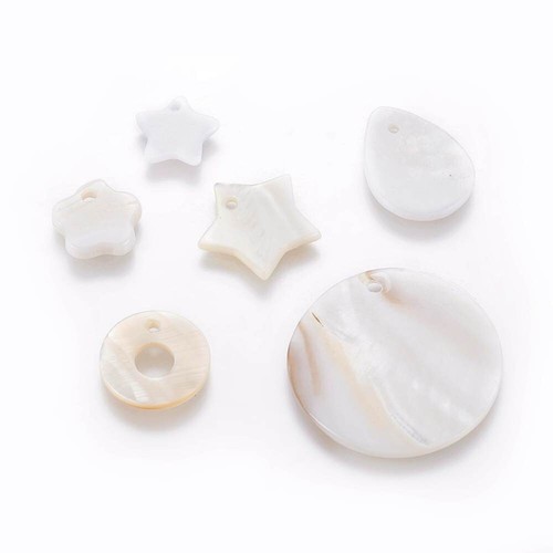 Muschel anhänger set charms - anhänger,