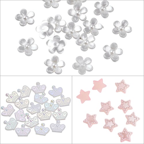 Cabochons acryl krone stern - krone,