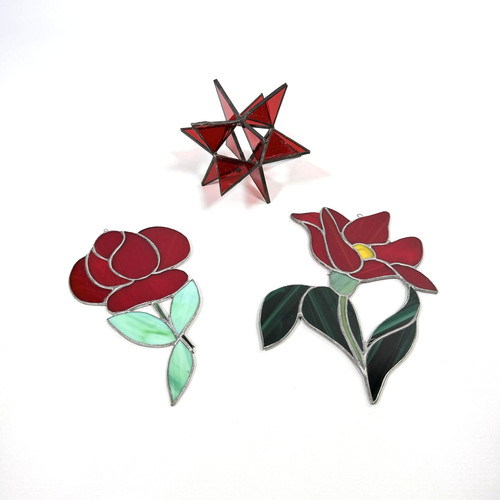 3er set tiffany glas - 3er,