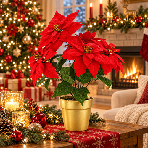 Künstlicher weihnachtsstern - künstlicher,